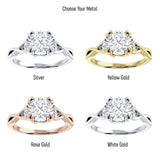 IGI Certified Round 2 Carat Lab Grown Diamond Trio Ring