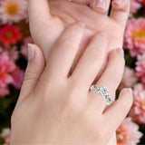 18K Gold IGI Certified Round 3 Carat Lab Grown Diamond Cluster Beaded Ring