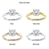 IGI Certified Round 1 Carat Lab Grown Diamond Hidden Halo Art Deco Trio Ring