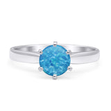 Round Solitaire Gold Ring