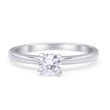 Round Solitaire Gold Ring
