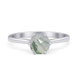 Art Deco Round Solitaire Gold Ring