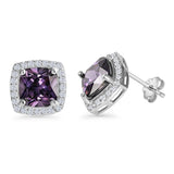 Cushion Cut Stud Earrings