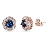 Round Stud Earrings