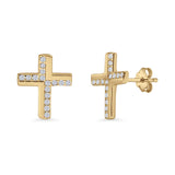 Cross Stud Earrings