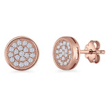 Round Stud Earrings