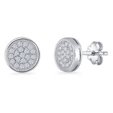 Round Stud Earrings