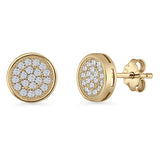 Round Stud Earrings