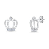 Crown Stud Earrings