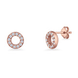 Circle Stud Earrings