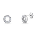 Circle Stud Earrings