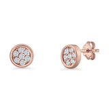 Round Stud Earrings