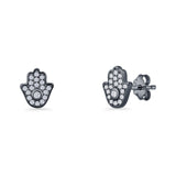 Hamsa Hand Stud Earrings