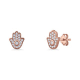 Hamsa Hand Stud Earrings
