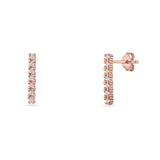 Line Bar Stud Earrings