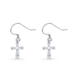 Cross Fishhook Earrings