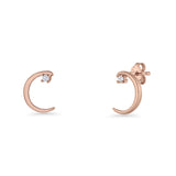 Moon Stud Earrings