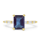 Art Deco Emerald Cut Ring