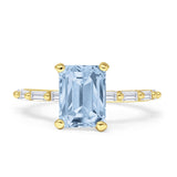 Art Deco Emerald Cut Ring