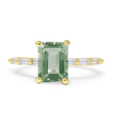 Art Deco Emerald Cut Ring