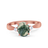 Three Stone Oval Ring