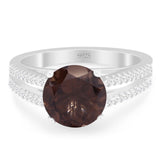 Vintage Style Round Natural Stone Ring