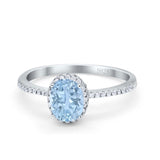 Art Deco Oval Hidden Halo Ring