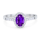 Art Deco Oval Natural Stone Wedding Ring