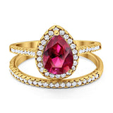 Pear Teardrop Ring