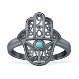 Evil Eye Hamsa Ring