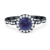 Art Deco Halo Engagement Ring