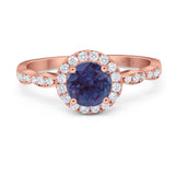 Art Deco Halo Engagement Ring