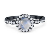 Art Deco Halo Engagement Ring
