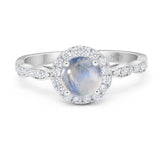 Art Deco Halo Engagement Ring
