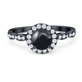 Art Deco Halo Engagement Ring