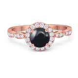 Art Deco Halo Engagement Ring