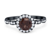 Art Deco Halo Engagement Ring