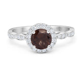 Art Deco Halo Engagement Ring