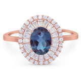Oval Natural Stone Cocktail Ring