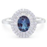 Oval Natural Stone Cocktail Ring