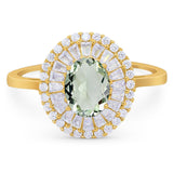 Oval Natural Stone Cocktail Ring