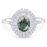 Oval Natural Stone Cocktail Ring