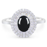 Oval Natural Stone Cocktail Ring