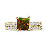 Princess Cut CZ Stackable Ring