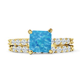Princess Cut CZ Stackable Ring