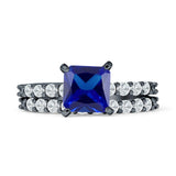 Princess Cut CZ Stackable Ring