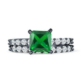 Princess Cut CZ Stackable Ring