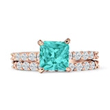 Princess Cut CZ Stackable Ring