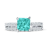 Princess Cut CZ Stackable Ring