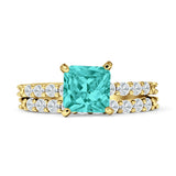 Princess Cut CZ Stackable Ring